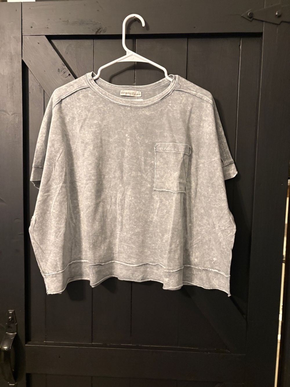 Zenana Outfitters Light Green Basic Tee